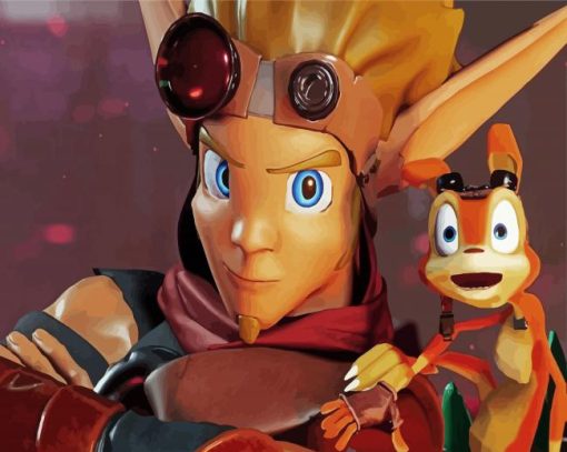 Jak And Daxter Video Game Series paint by number