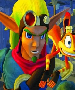 Jak And Daxter paint by number