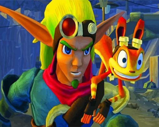 Jak And Daxter paint by number