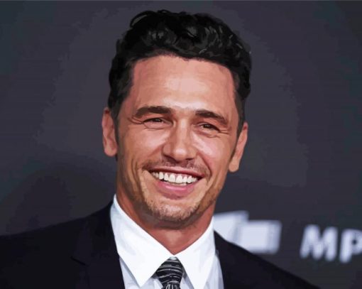 James Franco Smiling paint by number