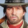 John Marston Game Character paint by number