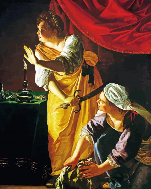 Judith And Holofernes paint by number