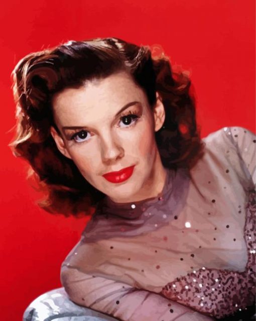 Judy Garland American Actress paint by number