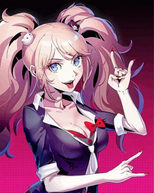 Junko Enoshima Anime Character paint by number