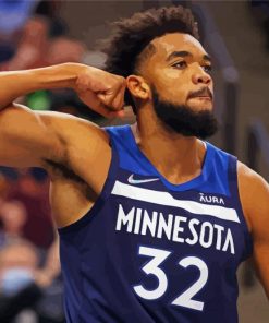 Karl Anthony Towns Minnesota Timberwolves paint by number