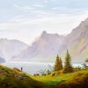 Landscape By Caspar David Friedrich paint by number