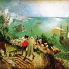 Landscape With The Fall Of Icarus By Pieter Bruegel paint by number