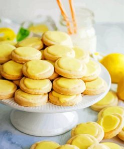 Lemon Blossoms Cookies paint by number