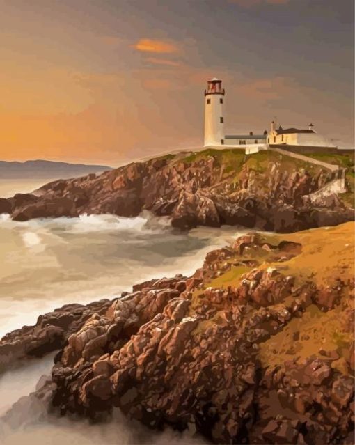 Lighthouse Of Donegal paint by number