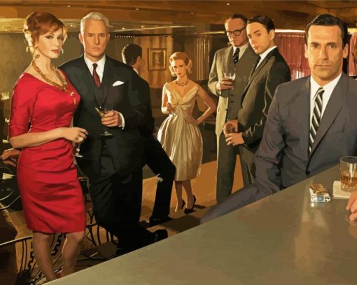 Mad Men Characters paint by number