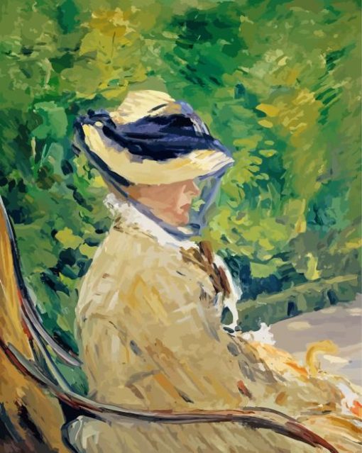 Madame Manet By Edouard Manet paint by numbers