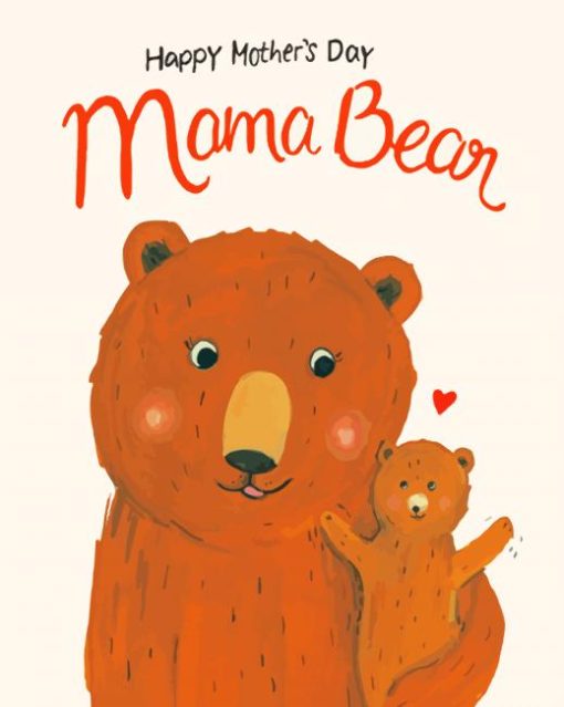 Mama Bear Art paint by numbers