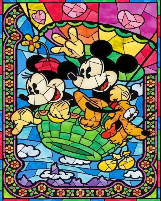 Mickey Mouse Disney Paint By Numbers - PBN Canvas