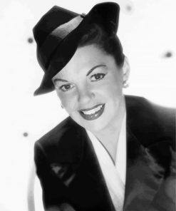 Monochrome Judy Garland Smiling paint by number
