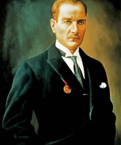 Mustafa Kemal Ataturk President paint by number