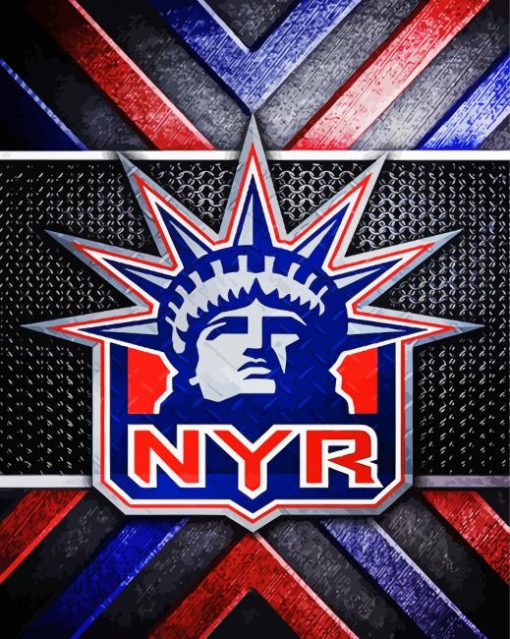New York Rangers Logo paint by number