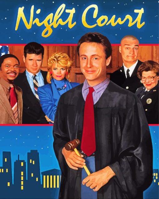 Night Court Poster paint by number