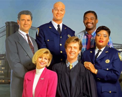 Night Court Characters paint by number