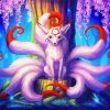 Nine Tailed Fox By Kayas Kosmos paint by number