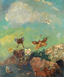 Odilon Redon Butterflies paint by number
