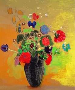 Odilon Redon Vase Of Flowers paint by number