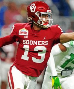 Oklahoma Sooners Football Player paint by number