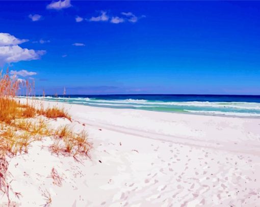 Pensacola Beach paint by number