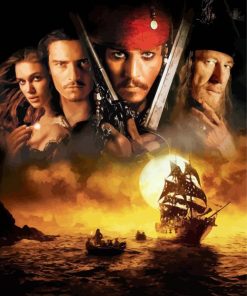 Pirates Of Caribbean Poster paint by number