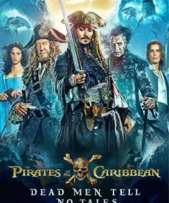 Pirates Of The Caribbean Poster paint by number