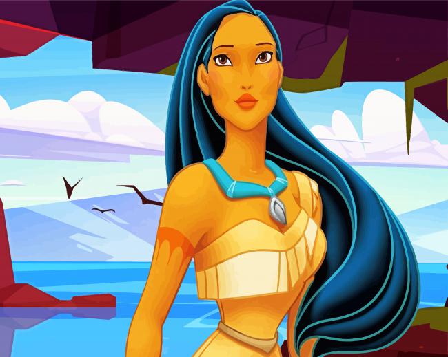 Aesthetic Pocahontas Disney - Paint By Number - Paint by Numbers for Sale
