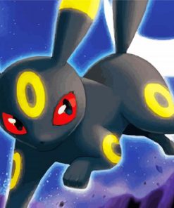 Pokemon Umbreon paint by number