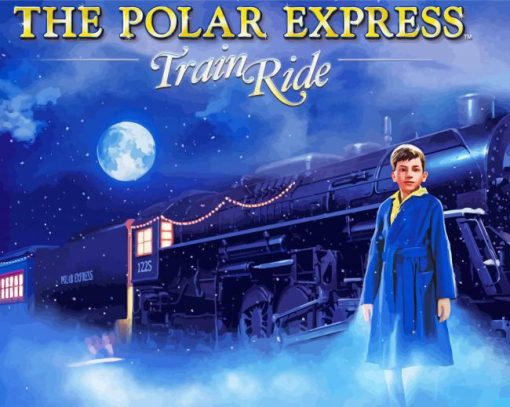 Polar Express Movie paint by number