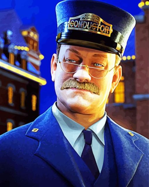 Polar Express Tom Hanks Character paint by number
