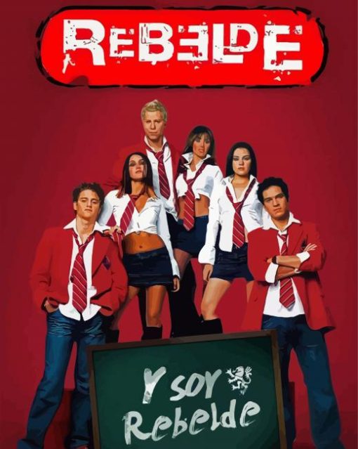 Rebelde Movie Poster paint by number