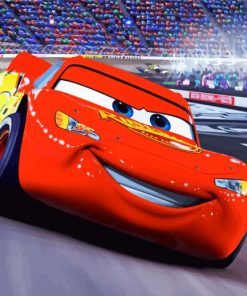 Red Cars Movie paint by number
