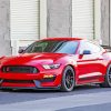 Red Ford Shelby GT350 Car paint by number