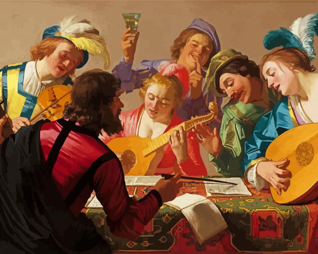 Renaissance Music paint by number