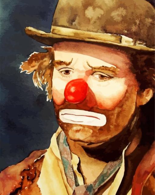 Sad Clown By Emmet Kelly paint by number