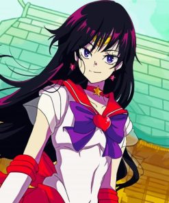 Sailor Mars Anime paint by number