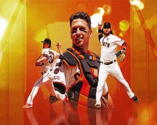 San Francisco Giants Players paint by numbers