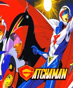 Science Ninja Team Gatchaman Poster paint by number