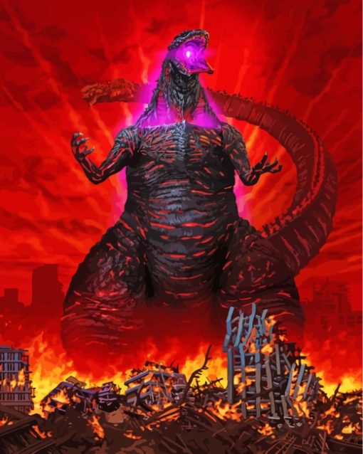 Shin Godzilla Film paint by number
