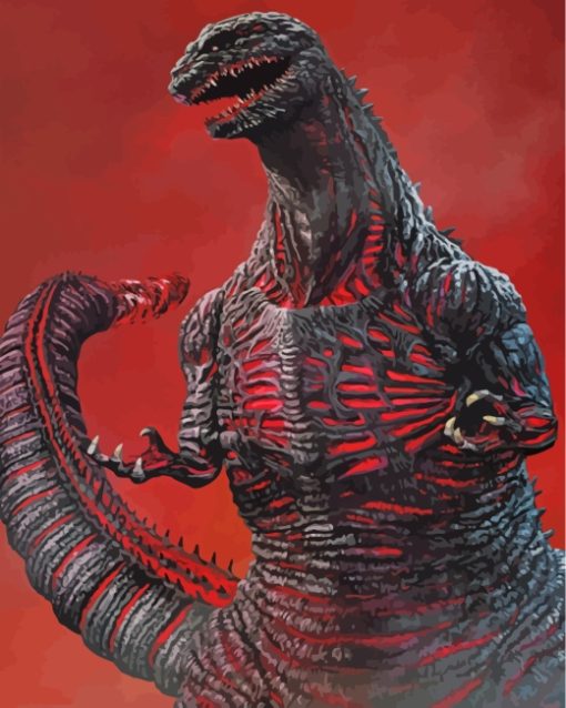 Shin Godzilla Monster paint by number