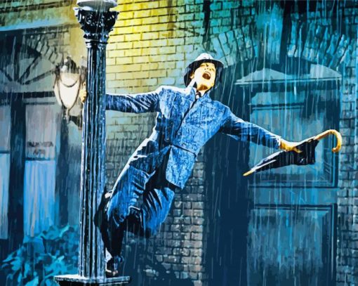 Singing In The Rain Movie paint by number