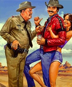 Smokey And The Bandit Characters paint by number