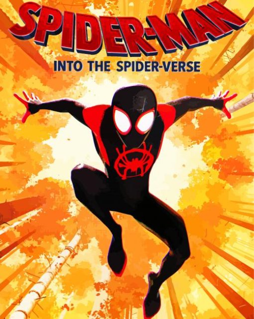 Spider Man Into The Spider Verse Poster paint by number