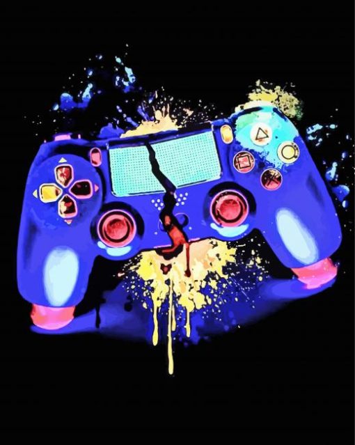Splatter Playstation paint by number