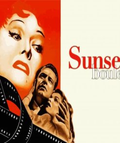 Sunset Boulevard Movie paint by number