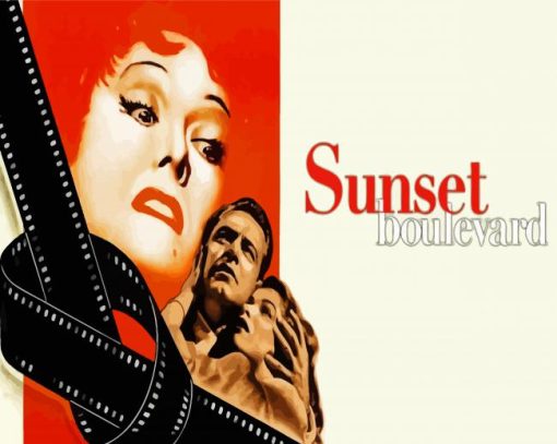 Sunset Boulevard Movie paint by number
