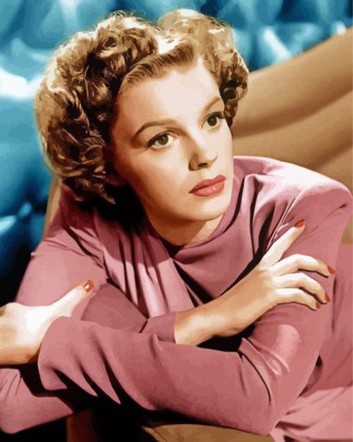 The Actress Judy Garland paint by number